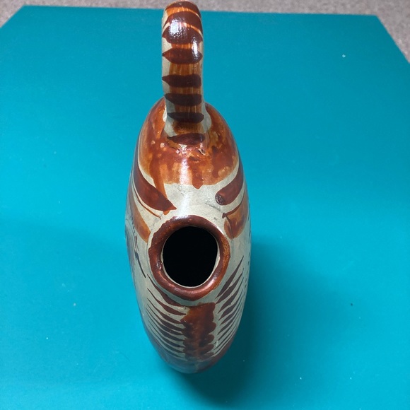 Vintage Mexican Pottery Water Pitcher - Picture 3 of 9